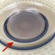 Smoked glass Art Deco cup signed Verame, with acid-engraved geometric decoration 1930