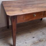 Table d’office L140,5xP80cm XIX° 2 tiroirs