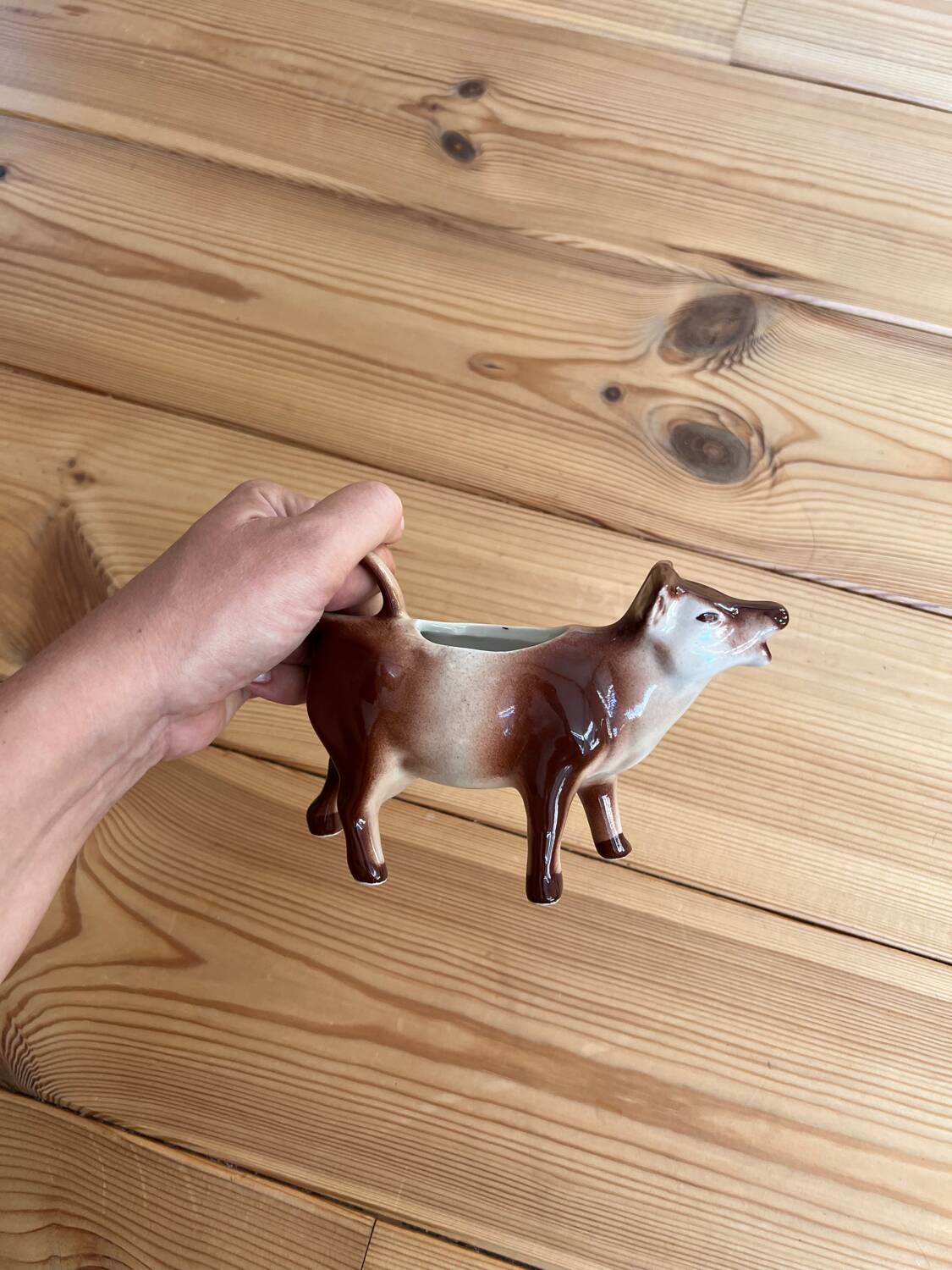 Vintage milk jug or porcelain cow creamer