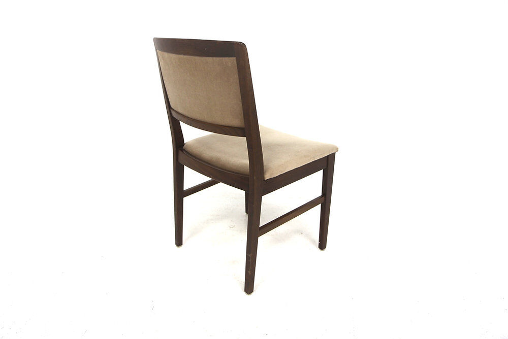 Set de 4 chaises scandinave en noyer, Suède, 1970