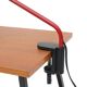 Lampe à pince métallique rouge de F. Fabbian, années 1980