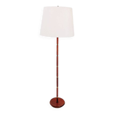 Lampadaire Mid-Century en teck et laiton, Danemark, années 1960