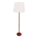 Mid-Century teak and brass floor lamp, Denmark, 1960s