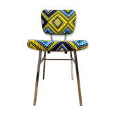 Chaise vintage relookée wax