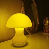 Vintage 80s glass table lamp