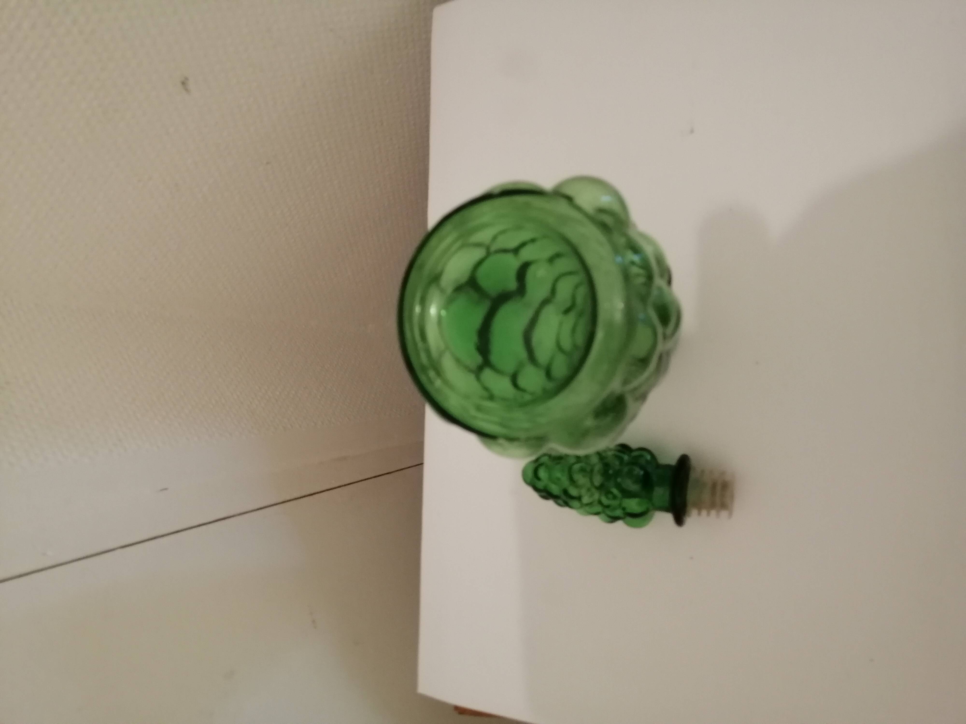 Italian bubbles glass carafe