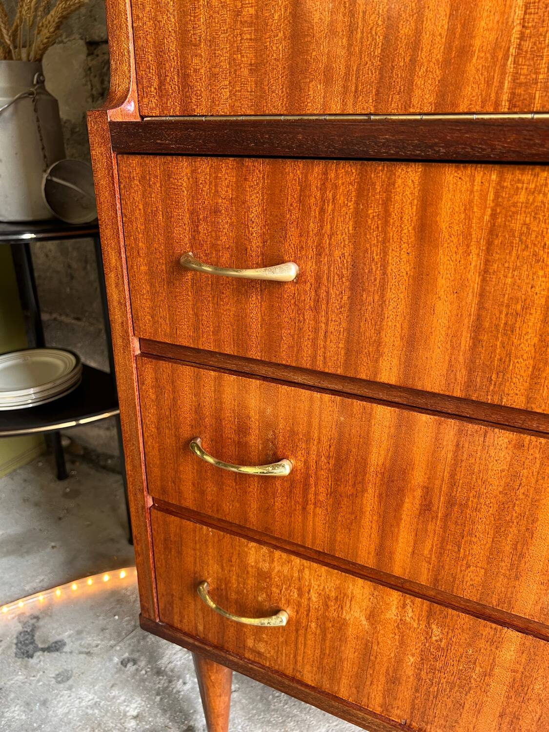 Vintage display cabinet secretary