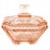 Art Deco bonbonniere, rose glass, Germany, 1960s