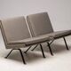 Dutch architectural lounge chairs, pair, Netherlands, circa 1960