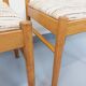 Pair of vintage Baumann chairs in wood and fabric from the 70s