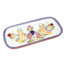 Butter tray earthenware hb henriot quimper france floral decoration