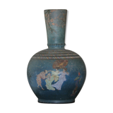 Duo of ceramic vases with Japanese decorations