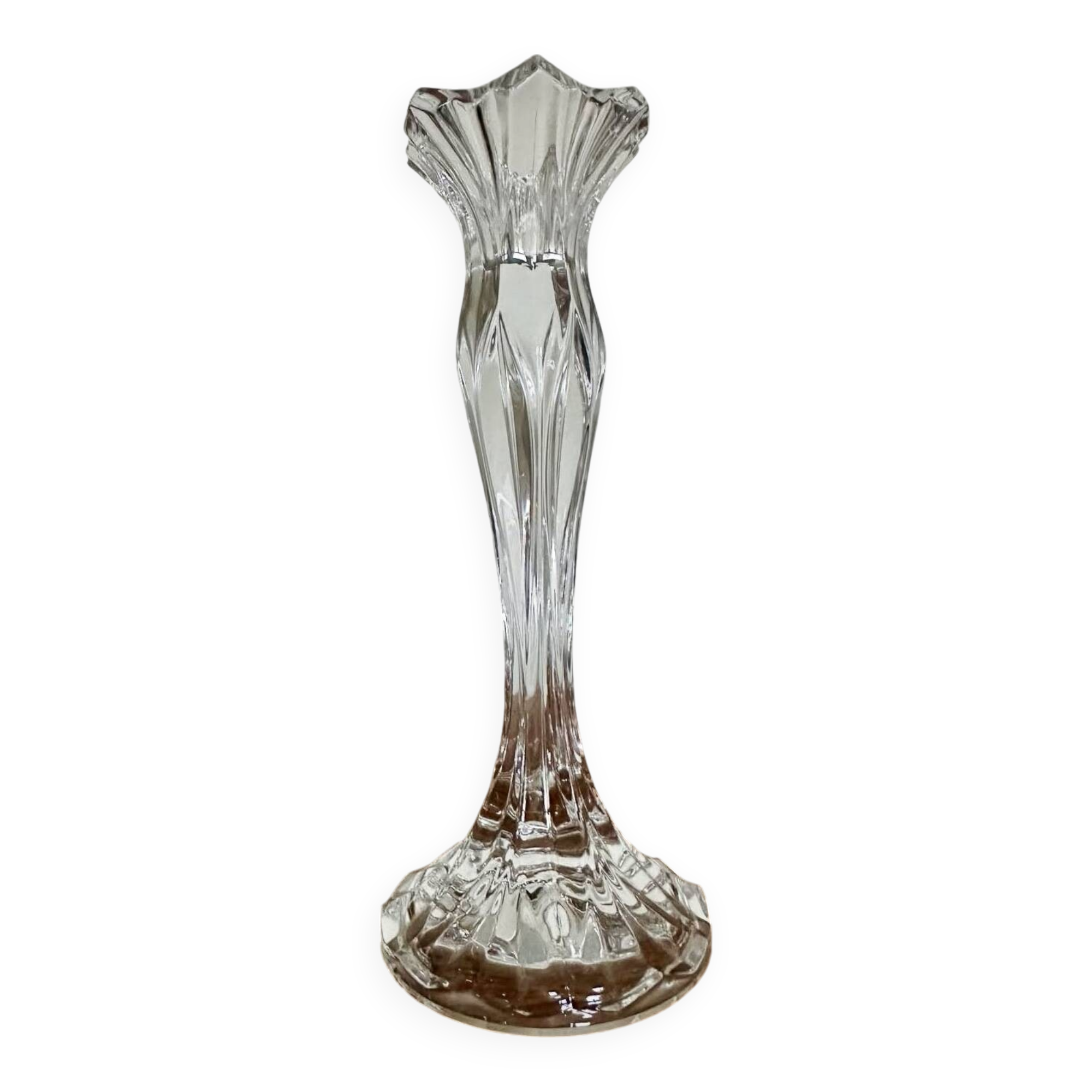 Old glass candle holder