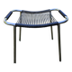 Metal stool in 70s scoubidou wire.