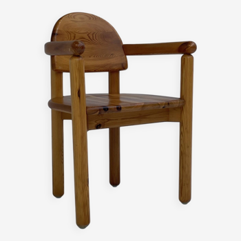 Pinewood chair attributed by Daumiller