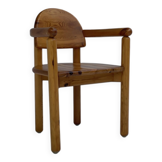 Pinewood chair attributed by Daumiller