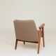 Vintage Longue chair chocolate brun design by Chierowski 366