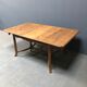 Dutch oak kitchen table in art deco style from the 1930s