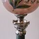 Kerosene lamp late nineteenth century mounted on Corinthian column.