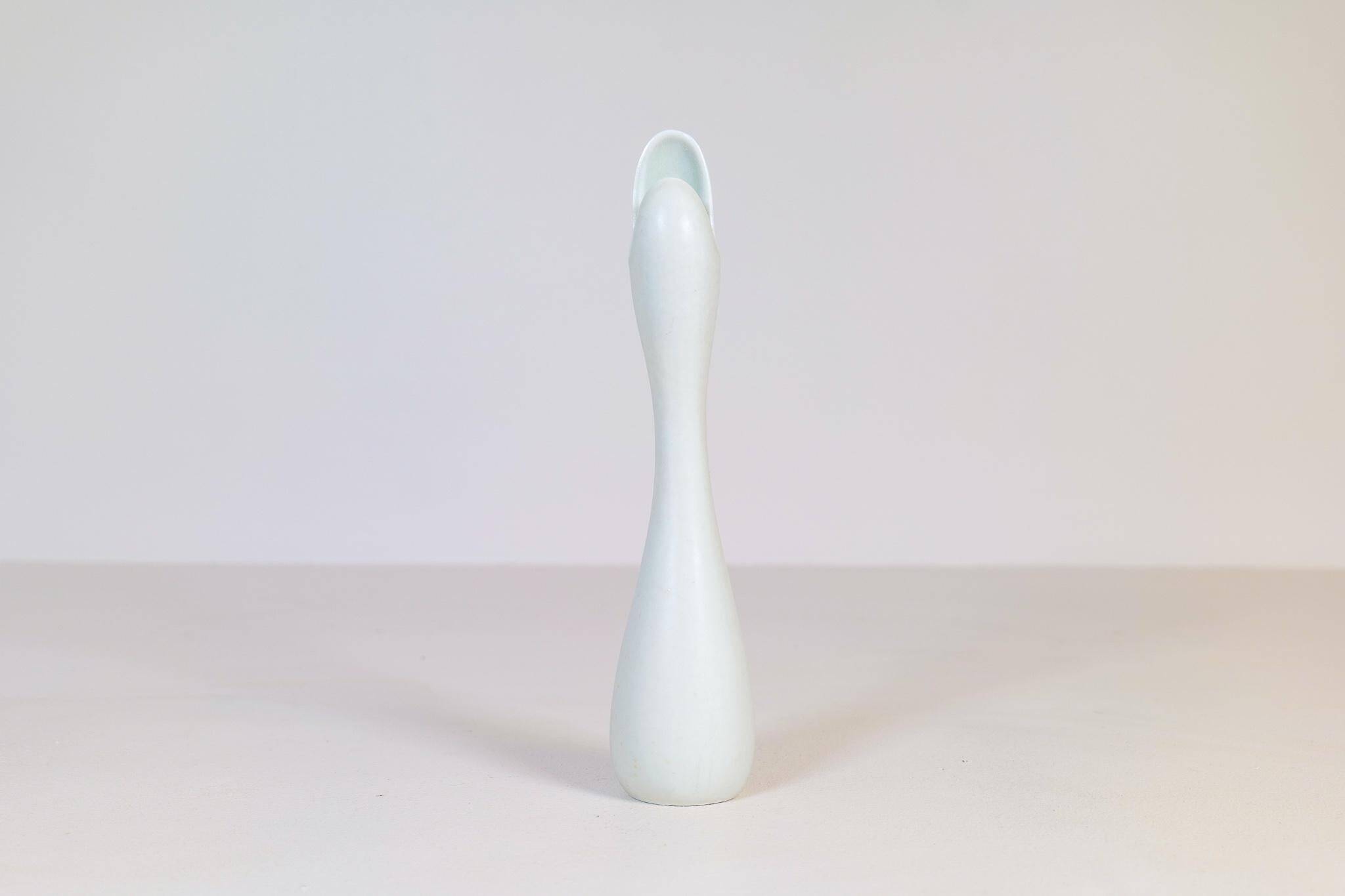 Mid-century modern ceramic vase "Caolina" Gunnar Nylund Rörstrand, Sweden