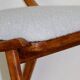Skoczek chair light blue light grey boucle from the 70s