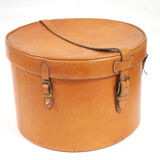 Leather hat trunk