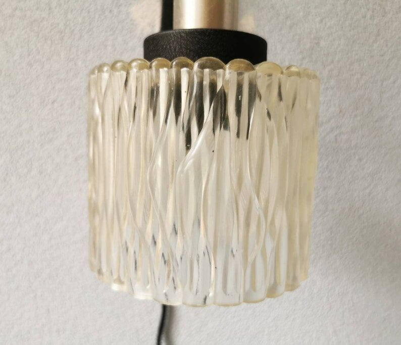 Fishing rod wall lamp, 1970s