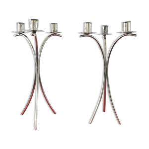 paire de bougeoirs chandeliers