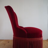 Velvet toad armchair