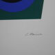 CLAISSE Geneviève Silkscreen print signed numbered abstract geometric 1967 circles