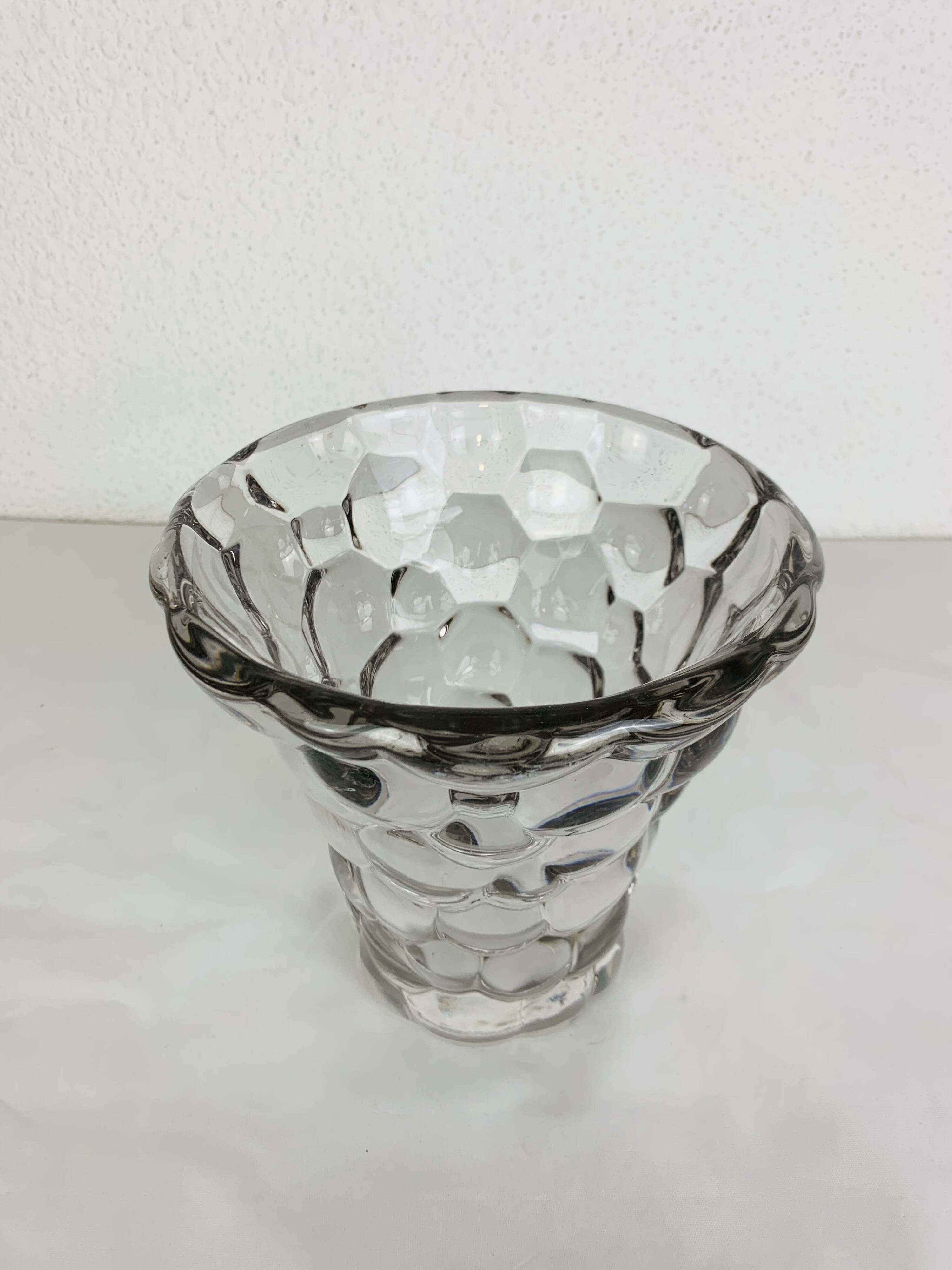 Pierre D'Avesn art deco vase, Honeycomb model