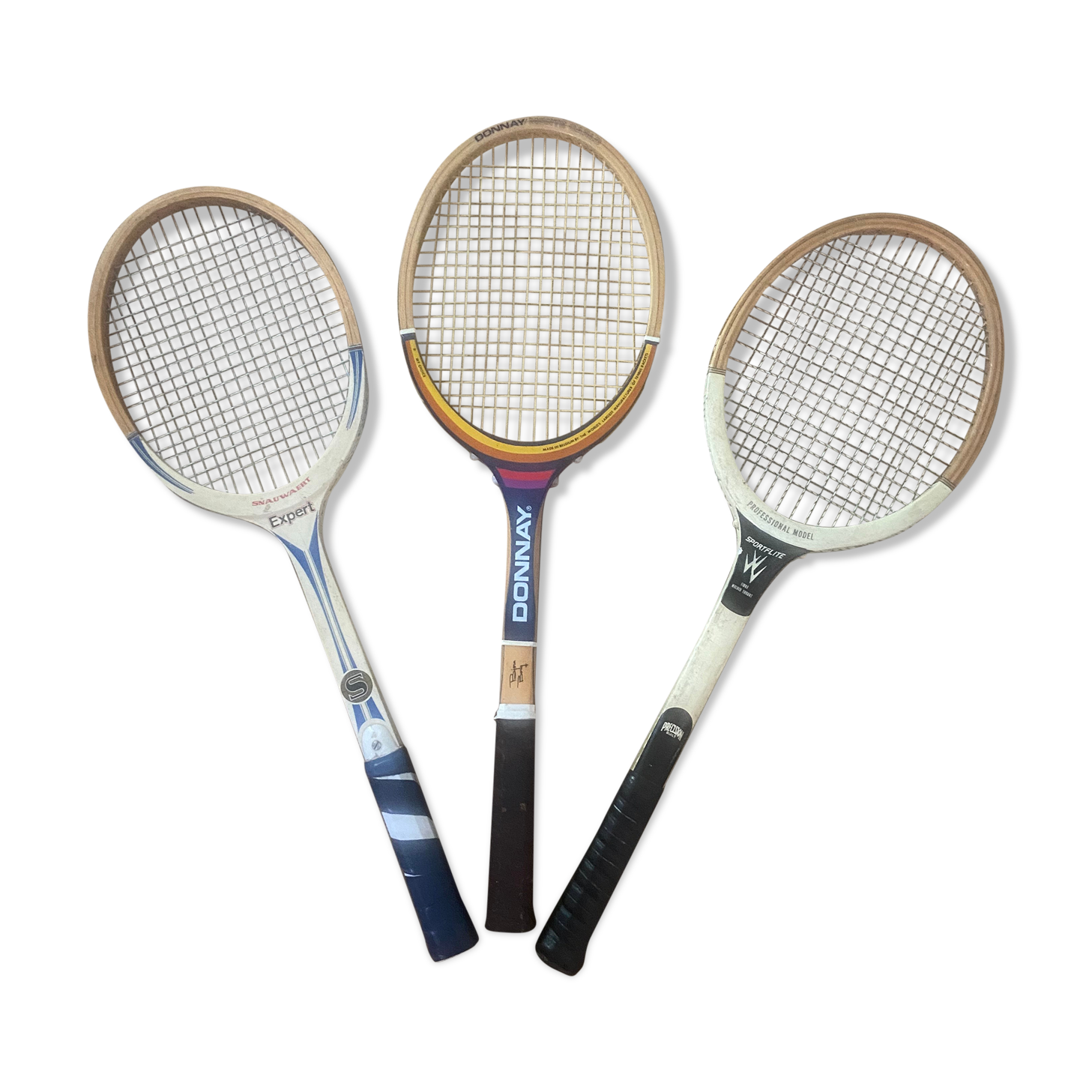 Trio de raquettes de tennis vintage