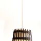 Wood and burlap pendant light, 1970