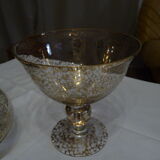 Crystal wine decanter with its cup