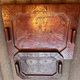 Lot of 2 leather trays