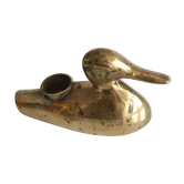 Brass candle in duck design