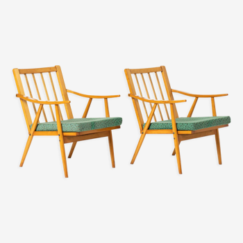 Pair of mid-century armchairs by Novy Domov in original upholstery, Czechoslovakia, 1970s