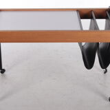 Vintage Side table/trolley with storage rack