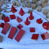 Wooden castle cube construction