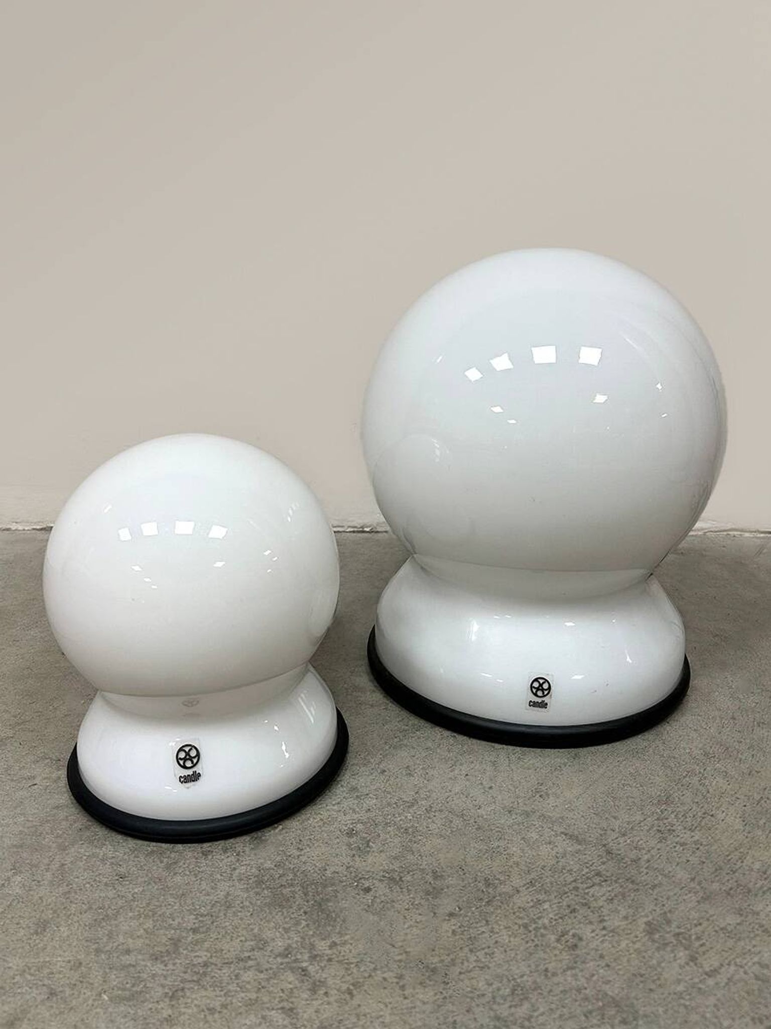 Vintage Scafandro table lamps Sergio Asti for Candle 1970s