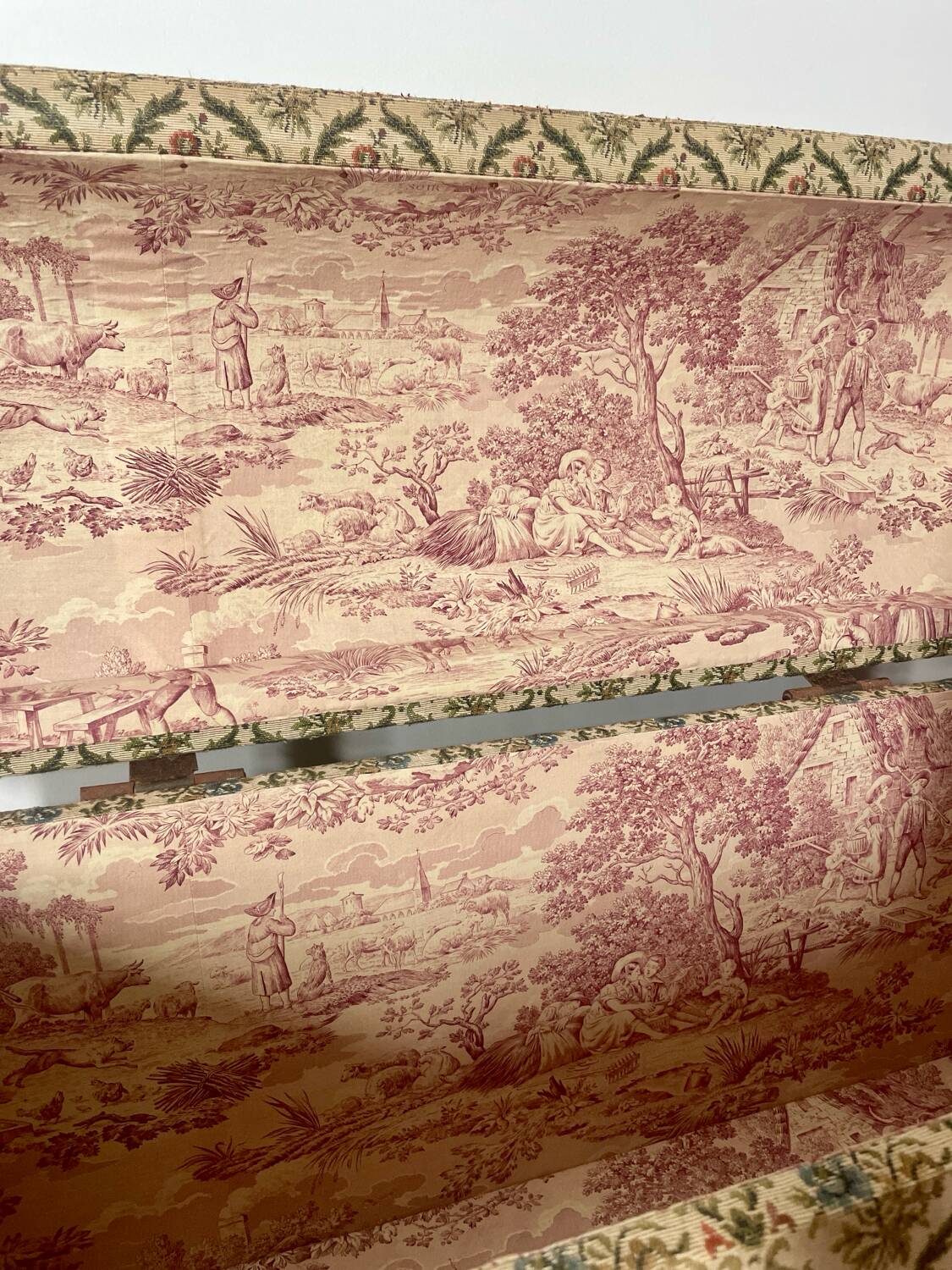 Antique tapestry chest