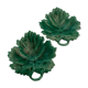 Leaf-shaped earthenware dishes