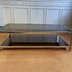 Belgo Chrome gold coffee table at 23K gold, 1970