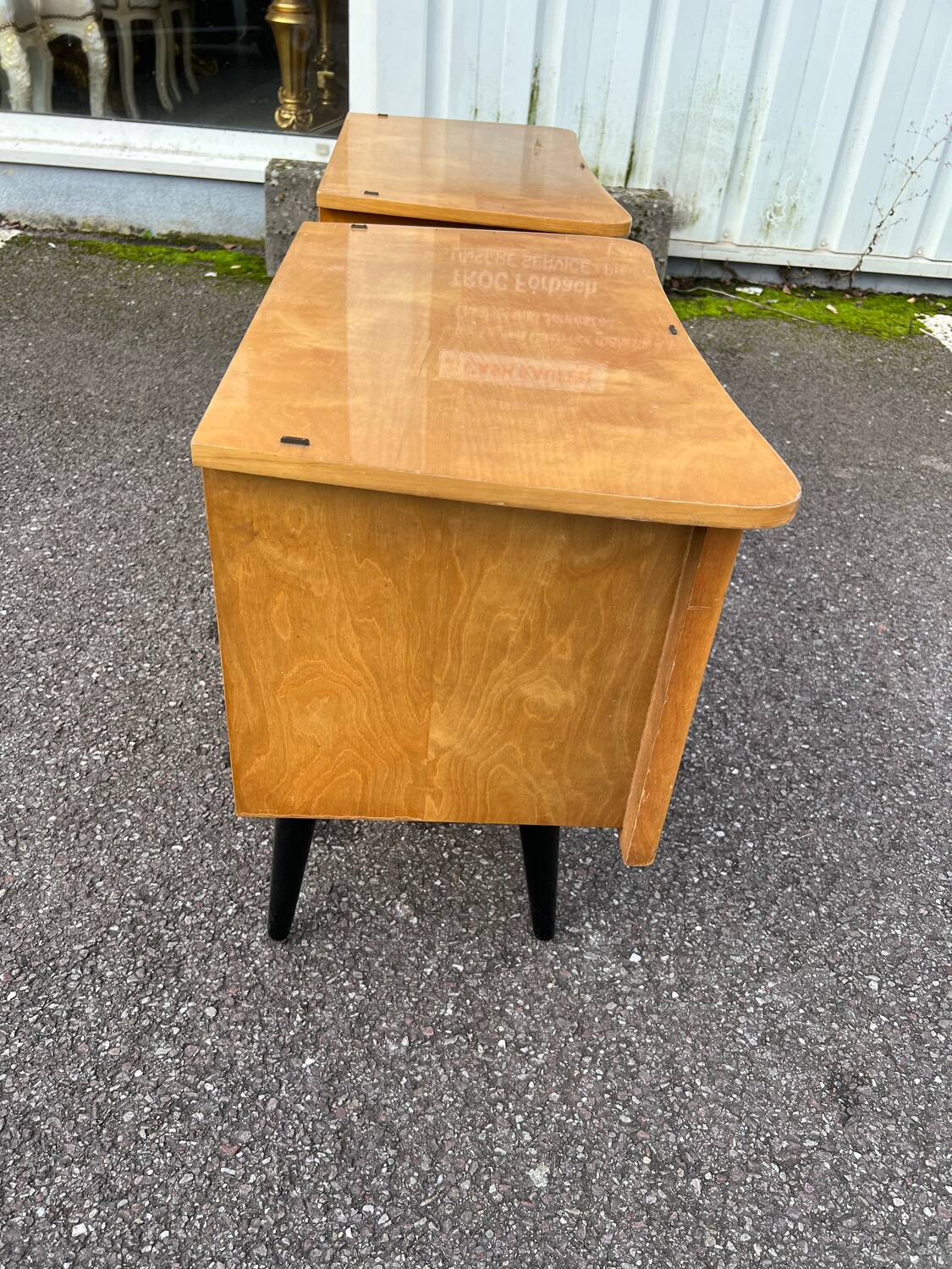 Break of vintage Scandinavian bedside tables