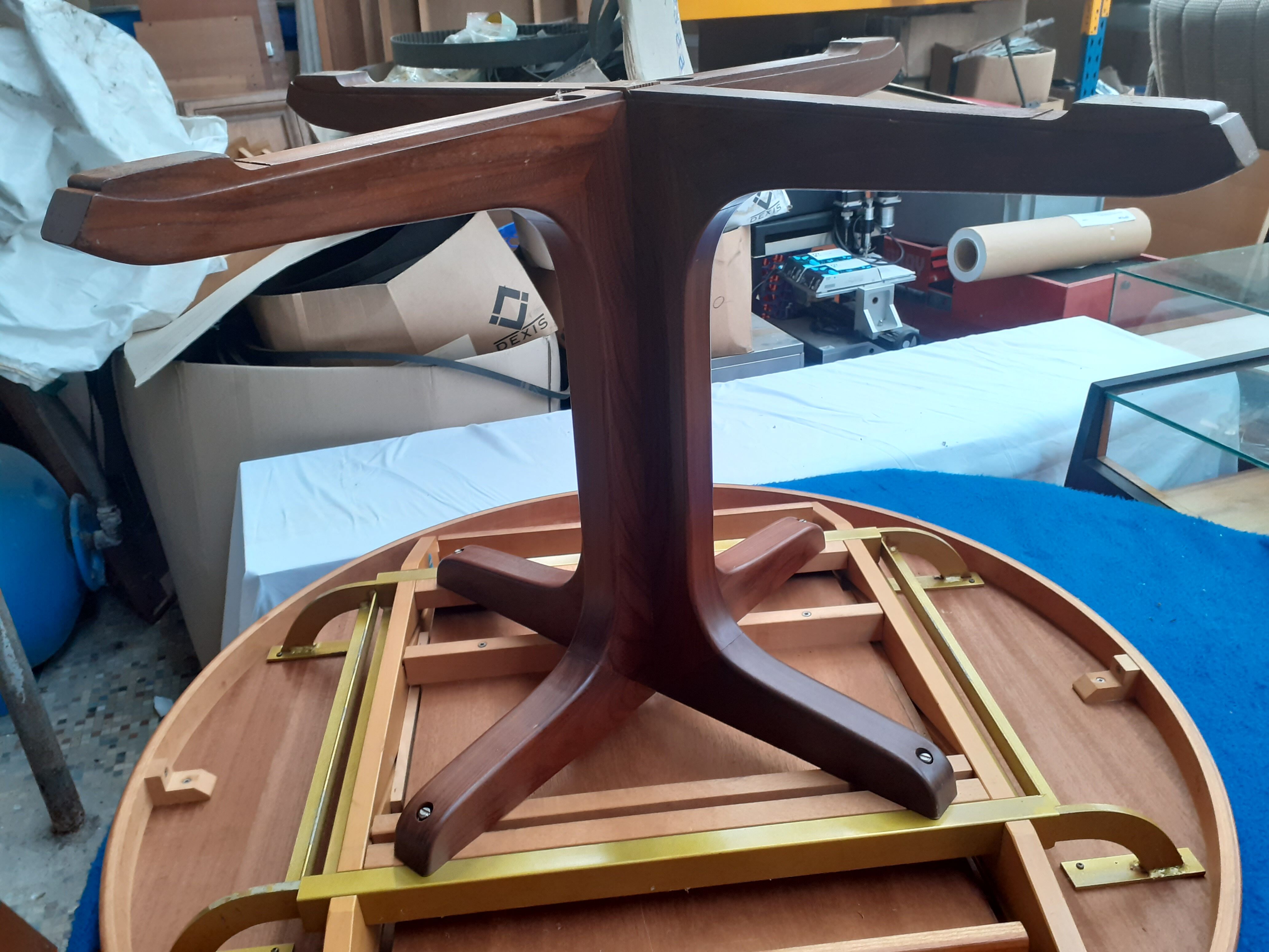 Vintage teak round table