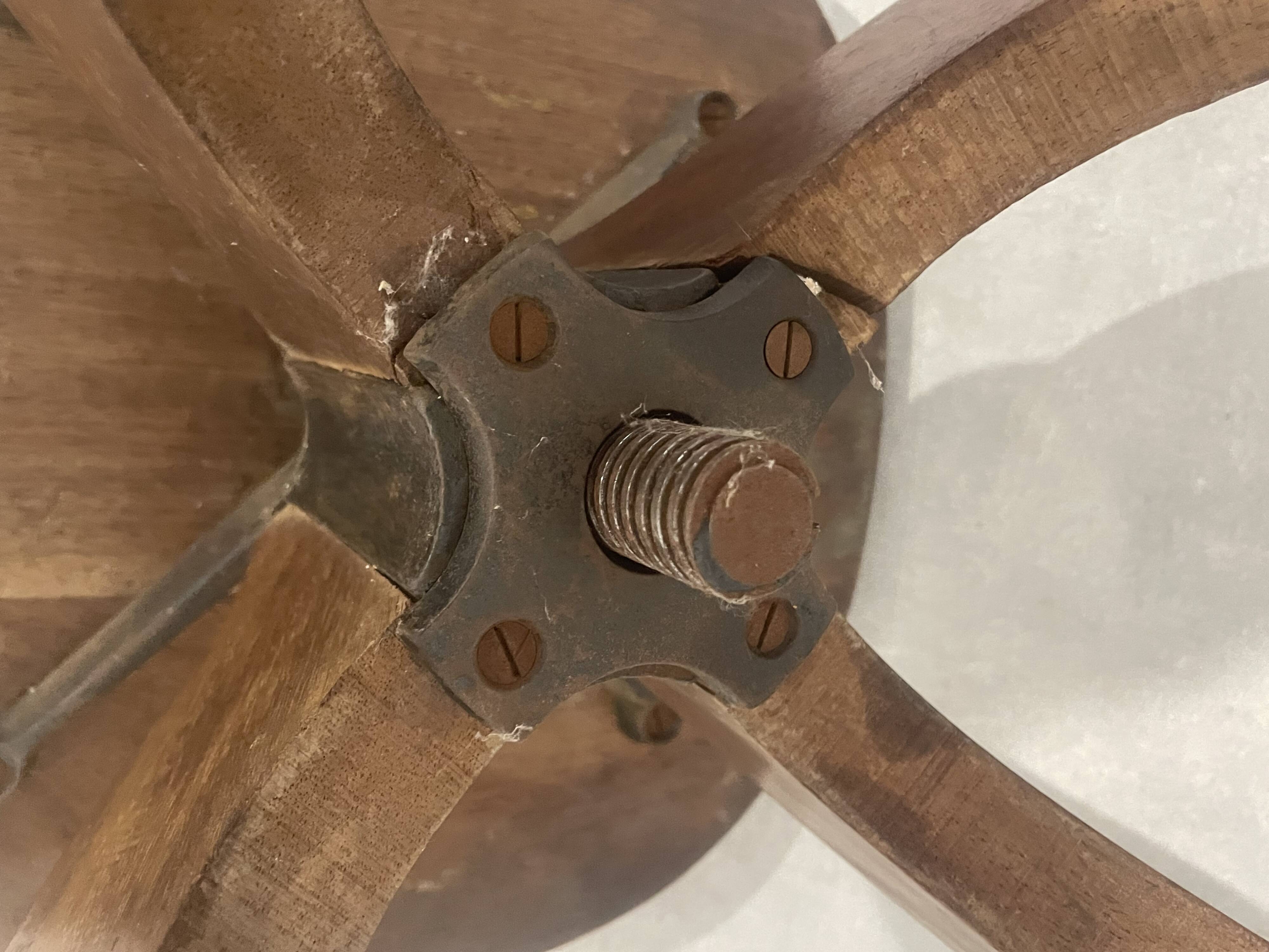 Baumann 1920 rotating office chair with adjustment screw