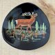 Vintage mid-century decorative plate Longwy Le Cerf