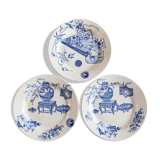 Set of 3 plates decorating Japanese