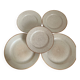 Set of 5 vintage plates in Tulowice sandstone 1970