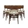 Ensemble de six chaises, design danois, années 1960, fabriquées au Danemark.
